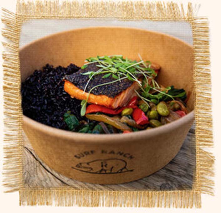 Farm-to-fork bowl at Surf Ranch